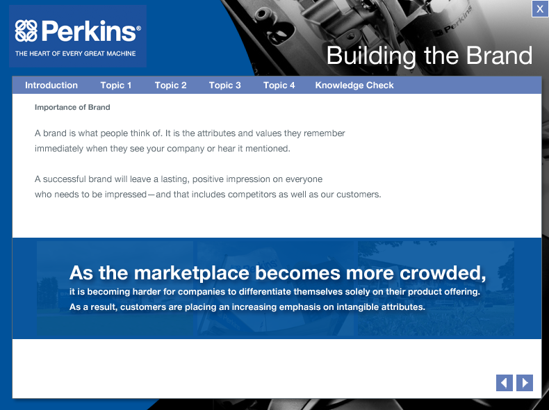 Perkins interface view 2