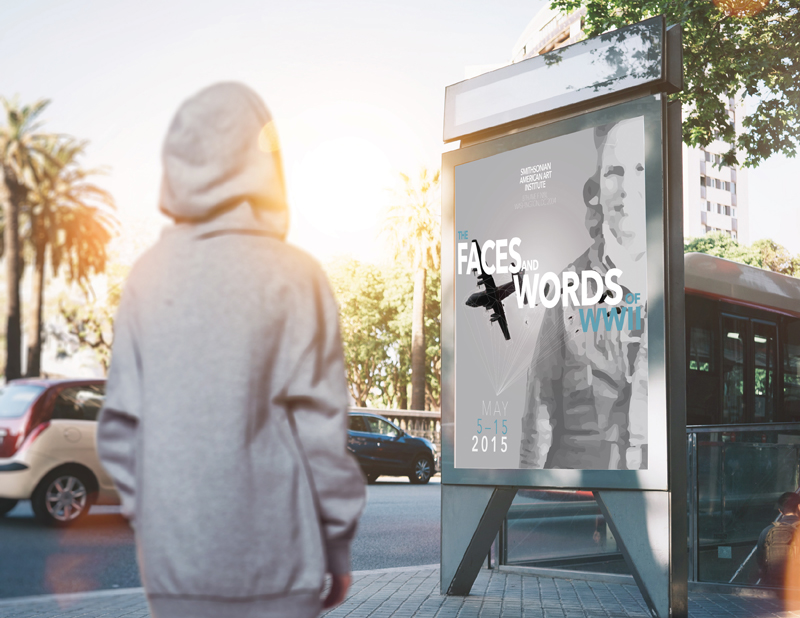 Student poster design mockup